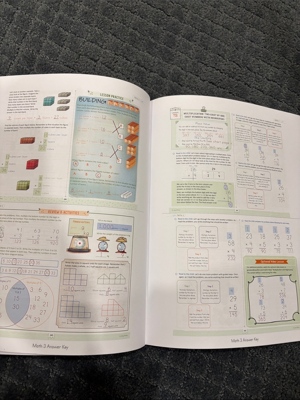 Kids Math answer key book - Picture 3 of 3